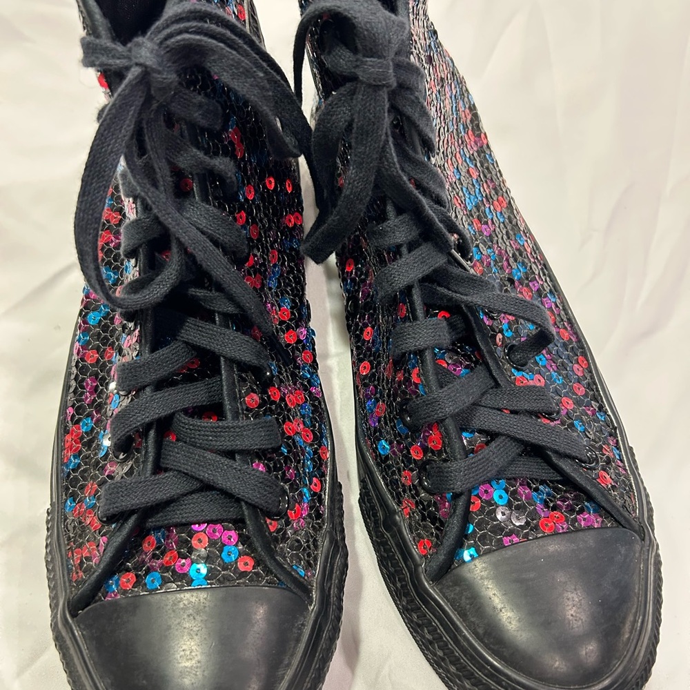 Converse Multicolor Sequin High Tops - image 2